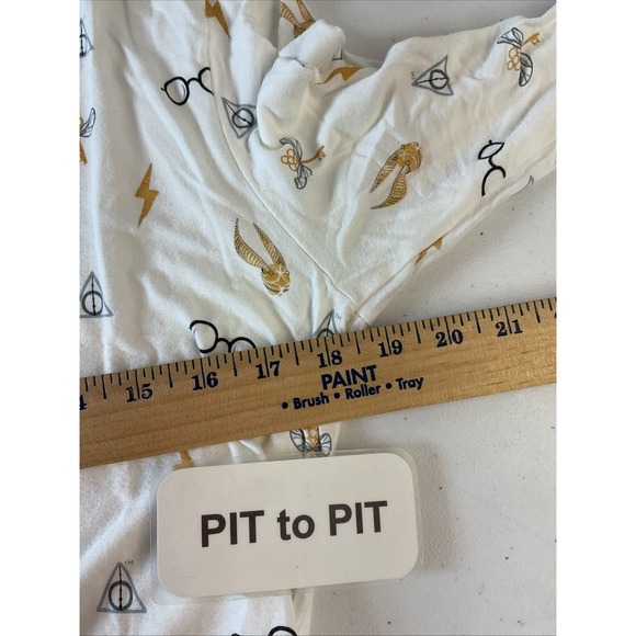 Kyte Baby Women's M Adult Harry Potter Jogger Pajama Set Pjs White Bamboo - Picture 7 of 11